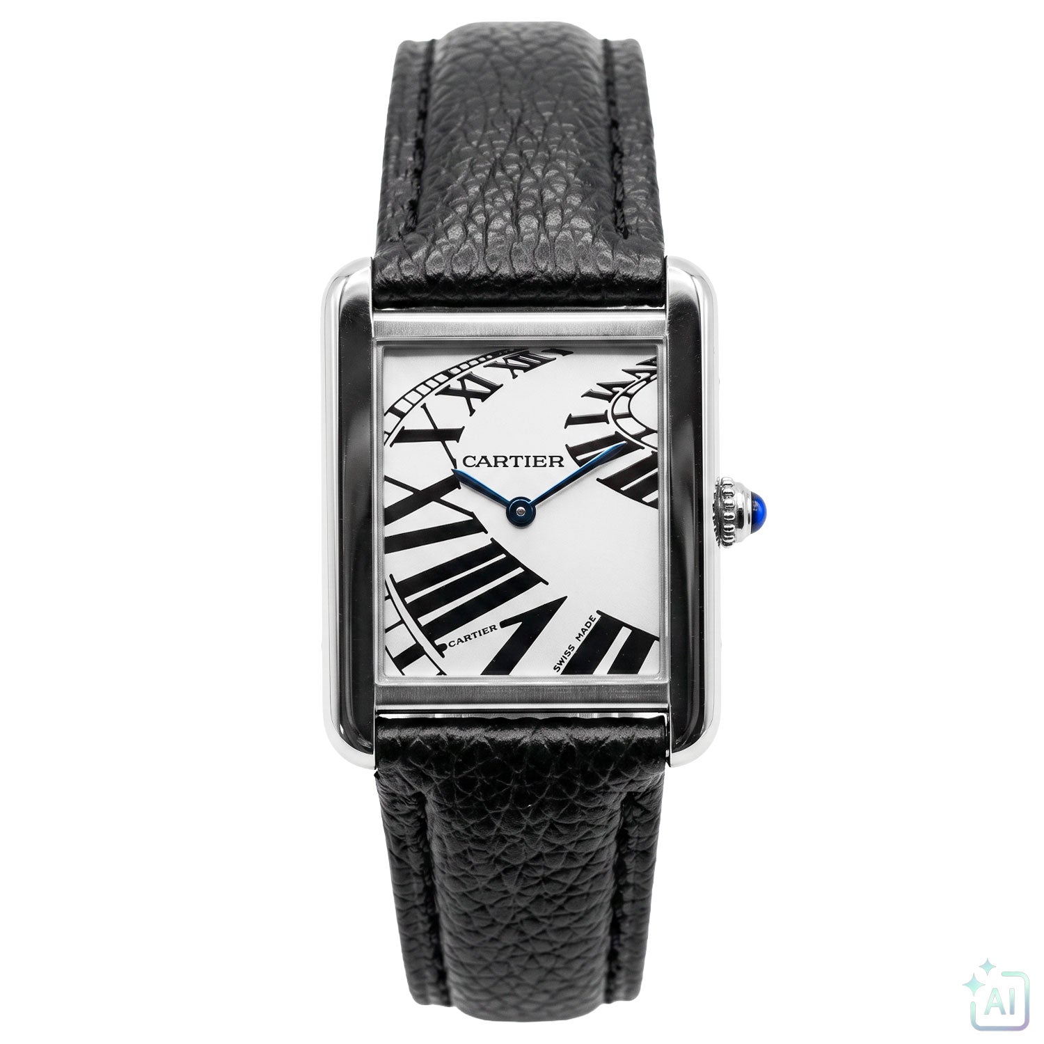 Cartier Tank Solo W5200018 | Rare Piano Dial | Shop now