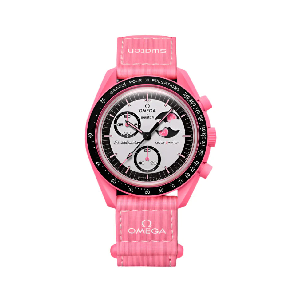 Swatch X Omega Moonswatch Mission To The Pink Moonphase – US Marc Swatch X Omega Moonswatch Mission To The Pink Moonphase – US Marc