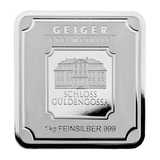 Silver bars Geiger original - 1 kg .999 square