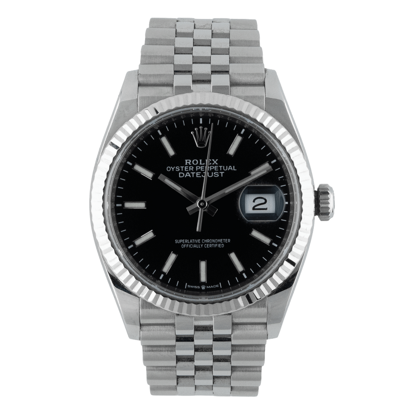 Datejust 36mm Black Dial Full Set 2021 - 126234
