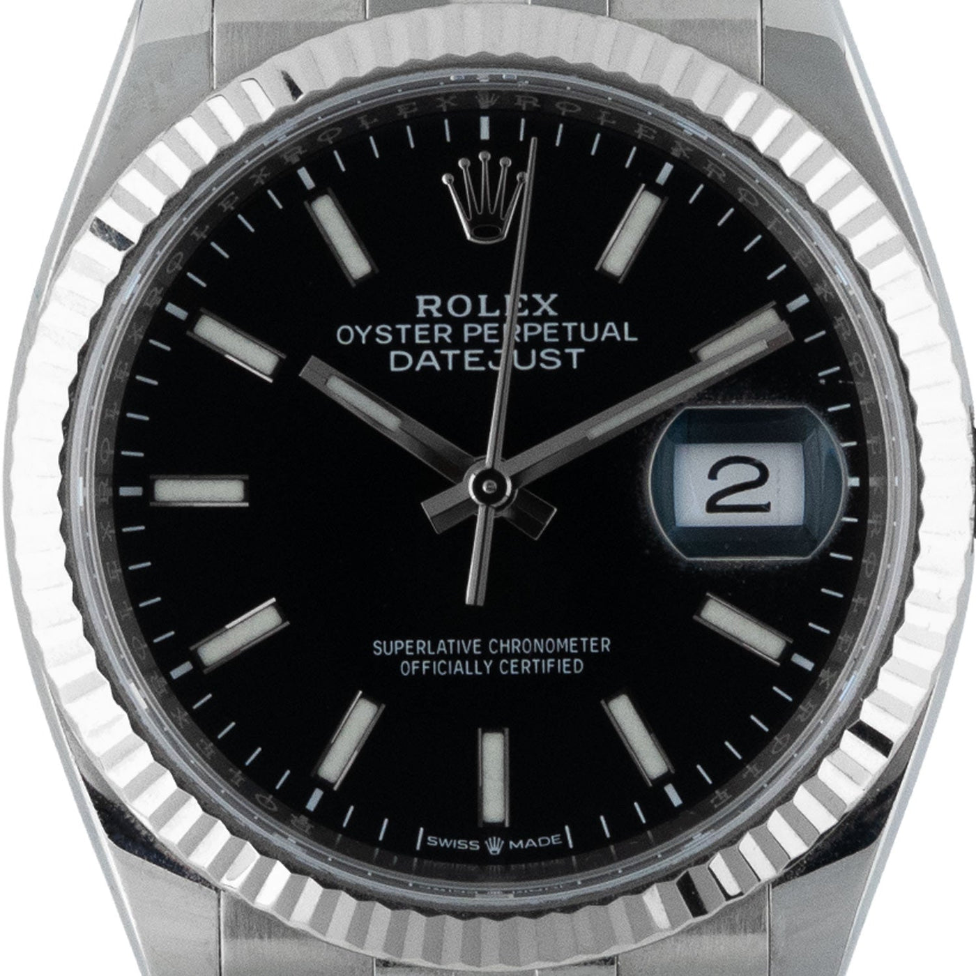 Datejust 36mm Black Dial Full Set 2021 - 126234