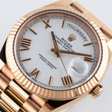 Day-Date 40mm White Roman Dial - 228235
