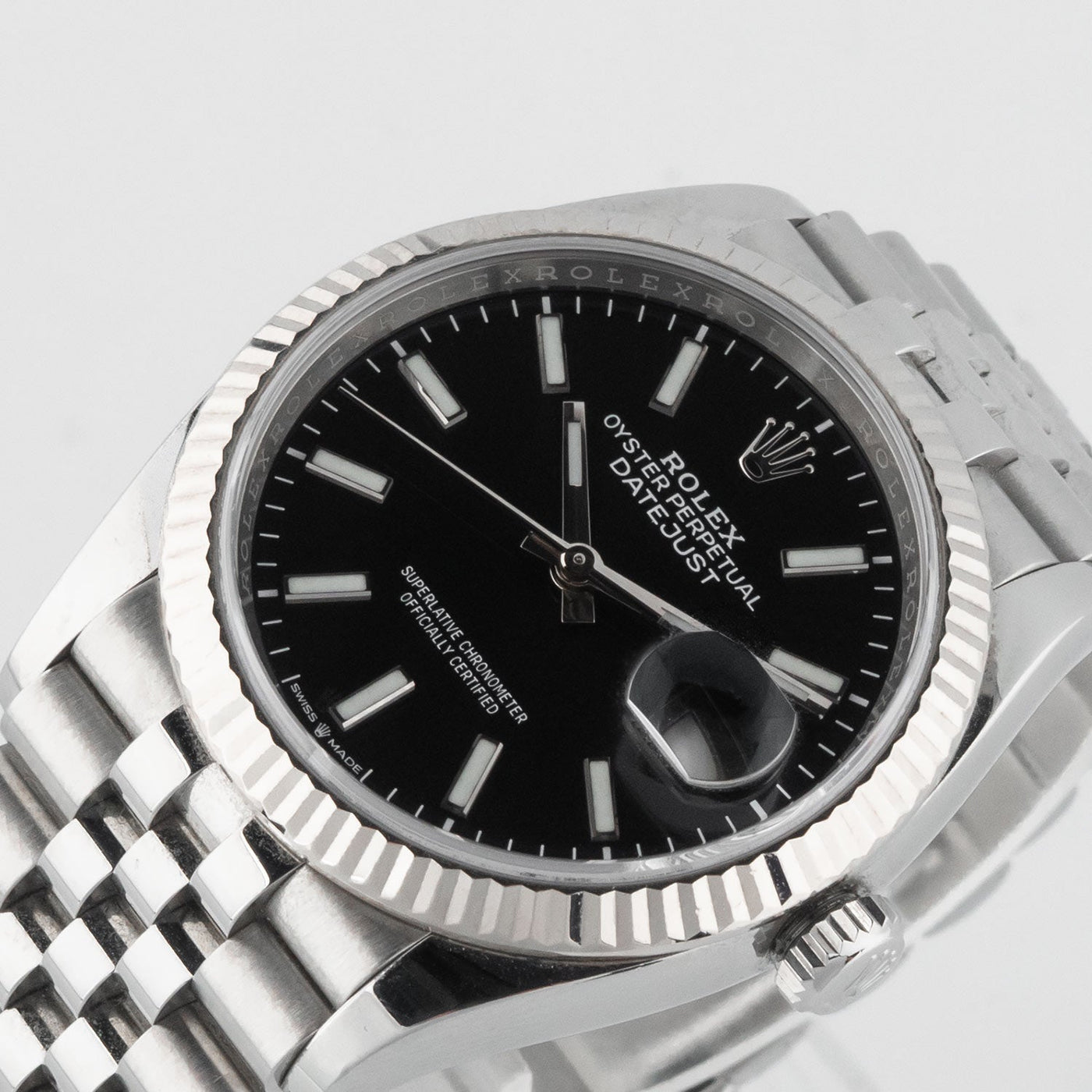 Datejust 36mm Black Dial Full Set 2021 - 126234