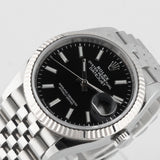 Datejust 36mm Black Dial Full Set 2021 - 126234