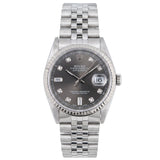 Datejust 36mm Rhodium Diamond Dial - 16234