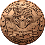 1oz Coppercoin Aliens -They are here-