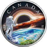 1 Ounce Silver Maple Leaf Earth 2023 The Universe