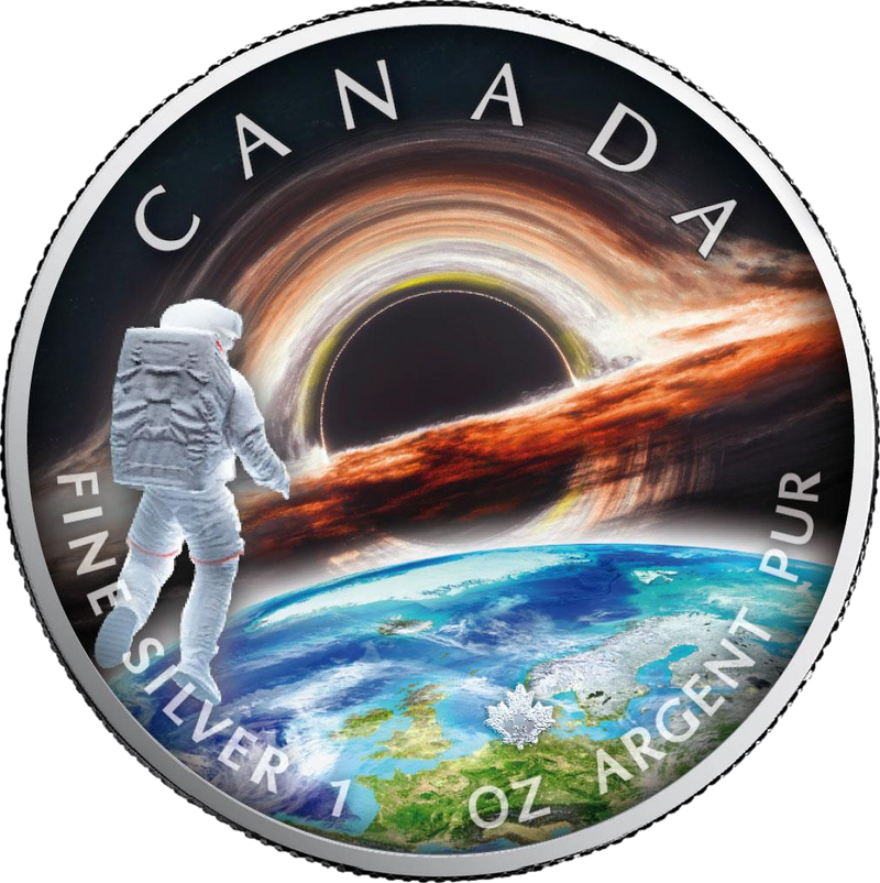 1 Ounce Silver Maple Leaf Earth 2023 The Universe
