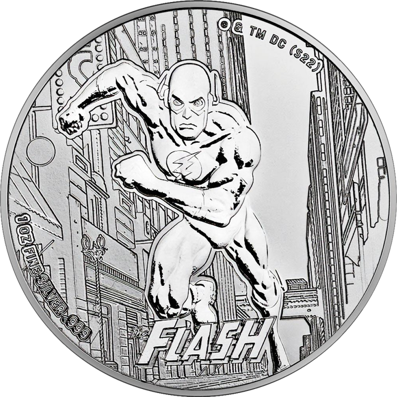 1 ounce silver The Flash 2023 (circulation: 15,000)