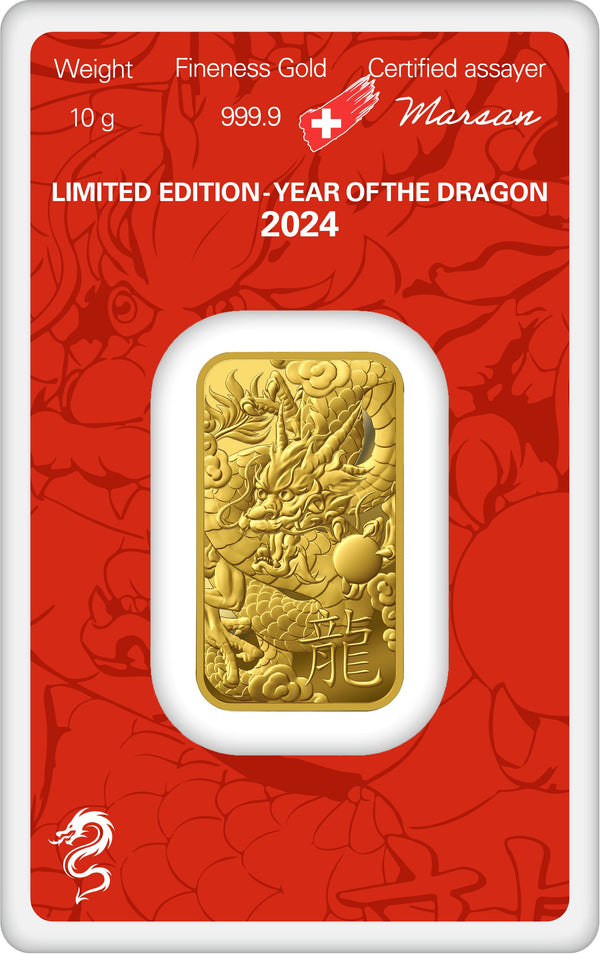 10 g YEAR OF THE DRAGON 2024 - Limited Edition HERAEUS