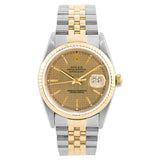Datejust 36mm Houndstooth Gold Dial 1988 - 16233