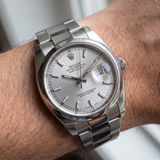Rolex Datejust 36 Ref. 116200 – Stahl, blaues Zifferblatt (römisch), 36 mm, 2011