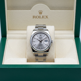 Rolex Datejust 36 Ref. 116200 – Stahl, blaues Zifferblatt (römisch), 36 mm, 2011