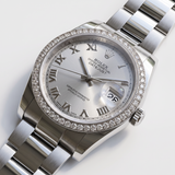 Rolex Datejust 36, Diamantlünette, Oyster, Ref. 116244, 02-2018, B+P