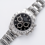 Rolex Daytona 116520, Edelstahl, schwarzes Zifferblatt, Automatik, 40 mm (F‑Serie, ca. 2005)
