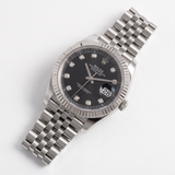 Rolex Datejust 41, Black Diamond Dial, Jubilee, Ref. 126334, 2025, B+P