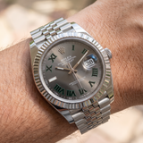 Rolex Datejust 41, Wimbledon Dial, Jubilee, Ref. 126334, 2021, B+P