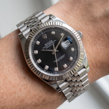 Rolex Datejust 41, Black Diamond Dial, Jubilee, Ref. 126334, 2025, B+P