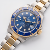 Rolex Submariner Date, "Bluesy", Stahl/Gelbgold, LC100, Ref. 126613LB, 09-2025, B+P