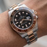 Rolex GMT Master II, "Rootbeer", Roségold/Stahl, Ref. 126711CHNR, 08-2018,  B+P