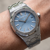 Audemars Piguet Royal Oak Selfwinding, Ice Blue Dial, 37mm, Ref. 15550ST.OO.1356ST.08, 2024, B+P