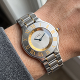 Cartier Must 21 W10072R6 – Edelstahl/Gold 38 mm