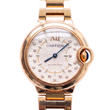 Cartier Ballon Bleu WGBB0054 33 mm Roségold Diamant-Zifferblatt (2023)
