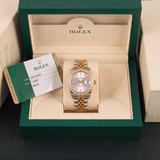 Rolex Datejust 31 Ref. 178383 – Edelstahl/Gelbgold, Diamantlünette, Jubilé, silbernes Zifferblatt