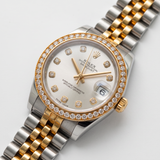 Rolex Datejust 31 Ref. 178383 – Edelstahl/Gelbgold, Diamantlünette, Jubilé, silbernes Zifferblatt
