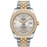 Rolex Datejust 31 Ref. 178383 – Edelstahl/Gelbgold, Diamantlünette, Jubilé, silbernes Zifferblatt