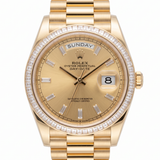 Rolex Day-Date 36 Gelbgold Diamantlünette Ref. m128398tbr-0037 – 2025