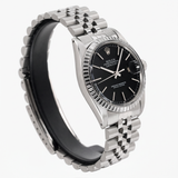 Rolex Datejust Ref. 16030 (1988) – 36 mm, Edelstahl, schwarzes Zifferblatt
