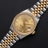 Rolex Datejust 16013 (1984), 36 mm, Stahl/Gold