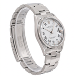 Rolex Oyster Perpetual Date 15210 (1996) – 34 mm, Edelstahl, Weißes römisches Zifferblatt