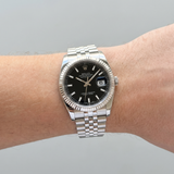 Rolex Datejust 36 Ref. 116234 (2006) – Edelstahl/Weißgold, Schwarzes Zifferblatt