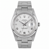 Rolex Oyster Perpetual Date 15200 (2000) – 34 mm, Edelstahl, weißes arabisches Zifferblatt
