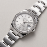 Rolex Oyster Perpetual Date Ref. 115210 (2008) – 34 mm, Edelstahl