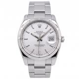 Rolex Oyster Perpetual Date Ref. 115210 (2008) – 34 mm, Edelstahl