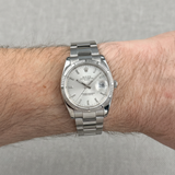 Rolex Oyster Perpetual Date Ref. 115210 (2008) – 34 mm, Edelstahl
