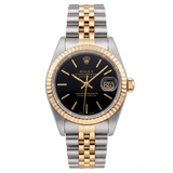 Rolex Lady‑Datejust 26 Ref. 79173 (2001) – Stahl & Gelbgold, Schwarzes Zifferblatt