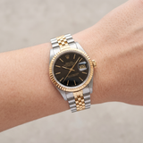 Rolex Lady‑Datejust 26 Ref. 79173 (2001) – Stahl & Gelbgold, Schwarzes Zifferblatt