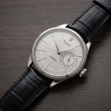 Rolex Cellini 50519 (2015) – 39 mm, Weißgold, Silbernes Guilloché-Zifferblatt