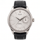 Rolex Cellini 50519 (2015) – 39 mm, Weißgold, Silbernes Guilloché-Zifferblatt