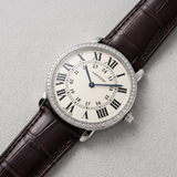 Ronde Louis Cartier White Gold Diamonds 36mm - WR000551