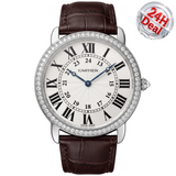Ronde Louis Cartier White Gold Diamonds 36mm - WR000551