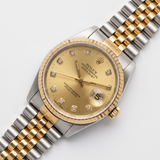 Rolex Datejust Ref. 16233, 36 mm (1992) – Gold/Stahl, Champagner-Zifferblatt