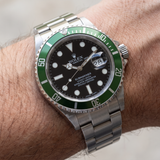 Rolex Submariner Date, "Kermit", Full-Sticker, Ref. 16610LV, 12-2010, B+P