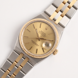 Rolex Datejust Oysterquarz, Gelbgold/Edelstahl, Champagner Dial, Ref. 17013, B+P
