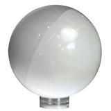 White Selenite Sphere- 4 in. - Morocco