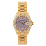 Lady Datejust 28mm Factory Diamond Bezzel Pink Diamond Linen Dial Full Set 2017 - 279138RBR
